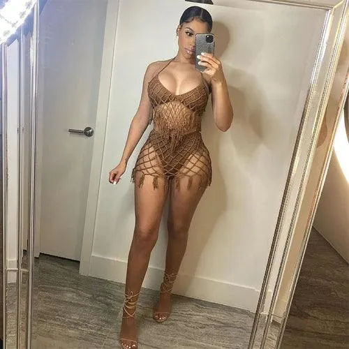 Beach Crochet two piece swimsuit