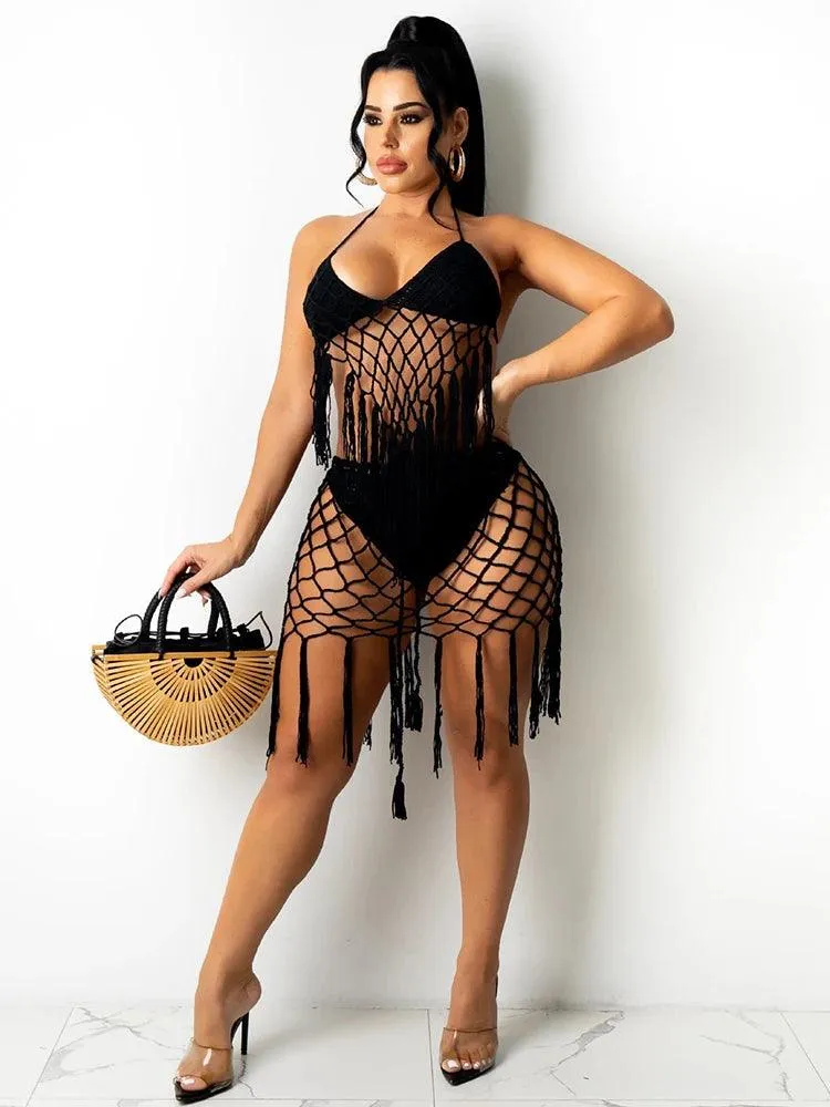 Beach Crochet two piece swimsuit