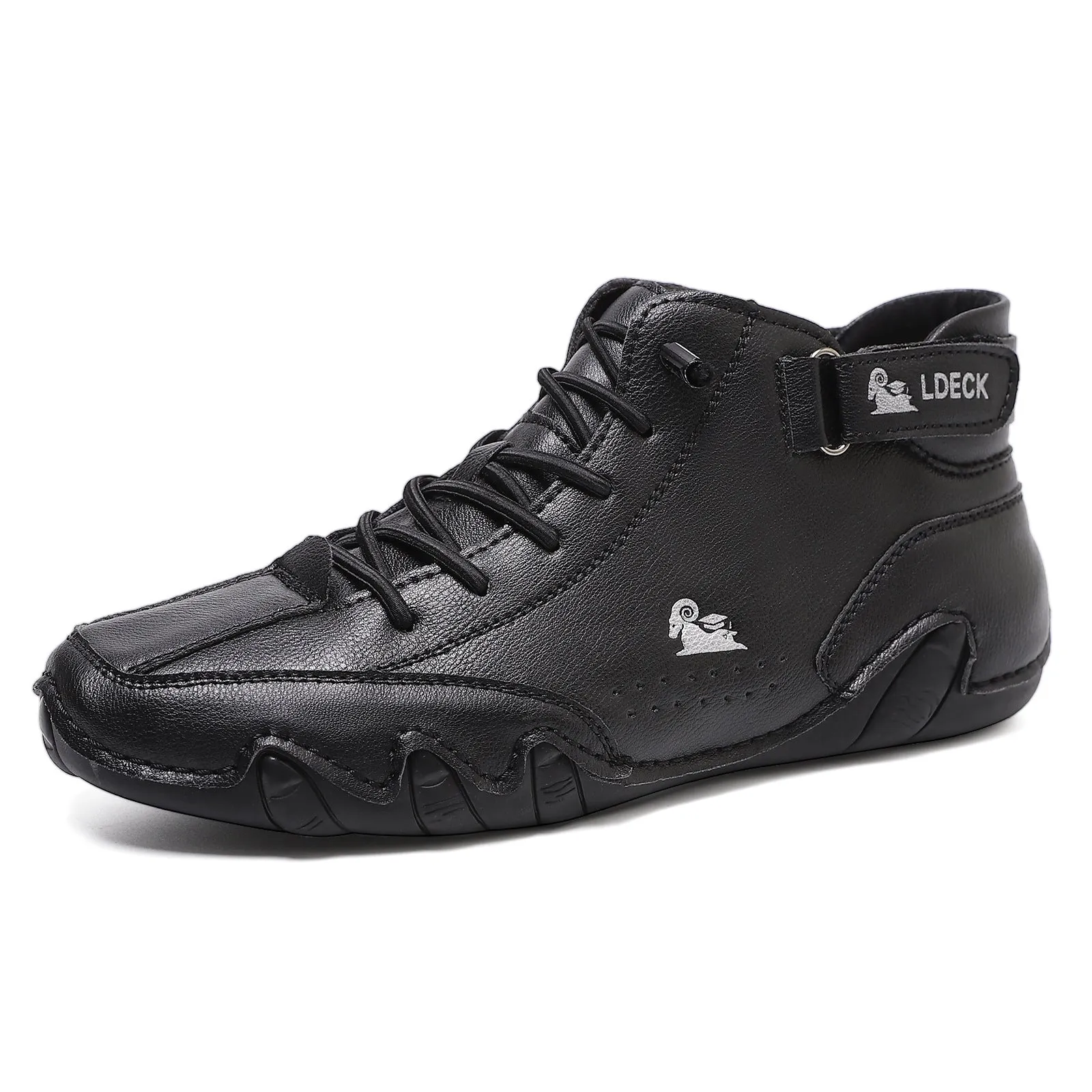 Bootara Men’s Octopus High-Top Lace-Up Hand-Sewn Casual Work Boots