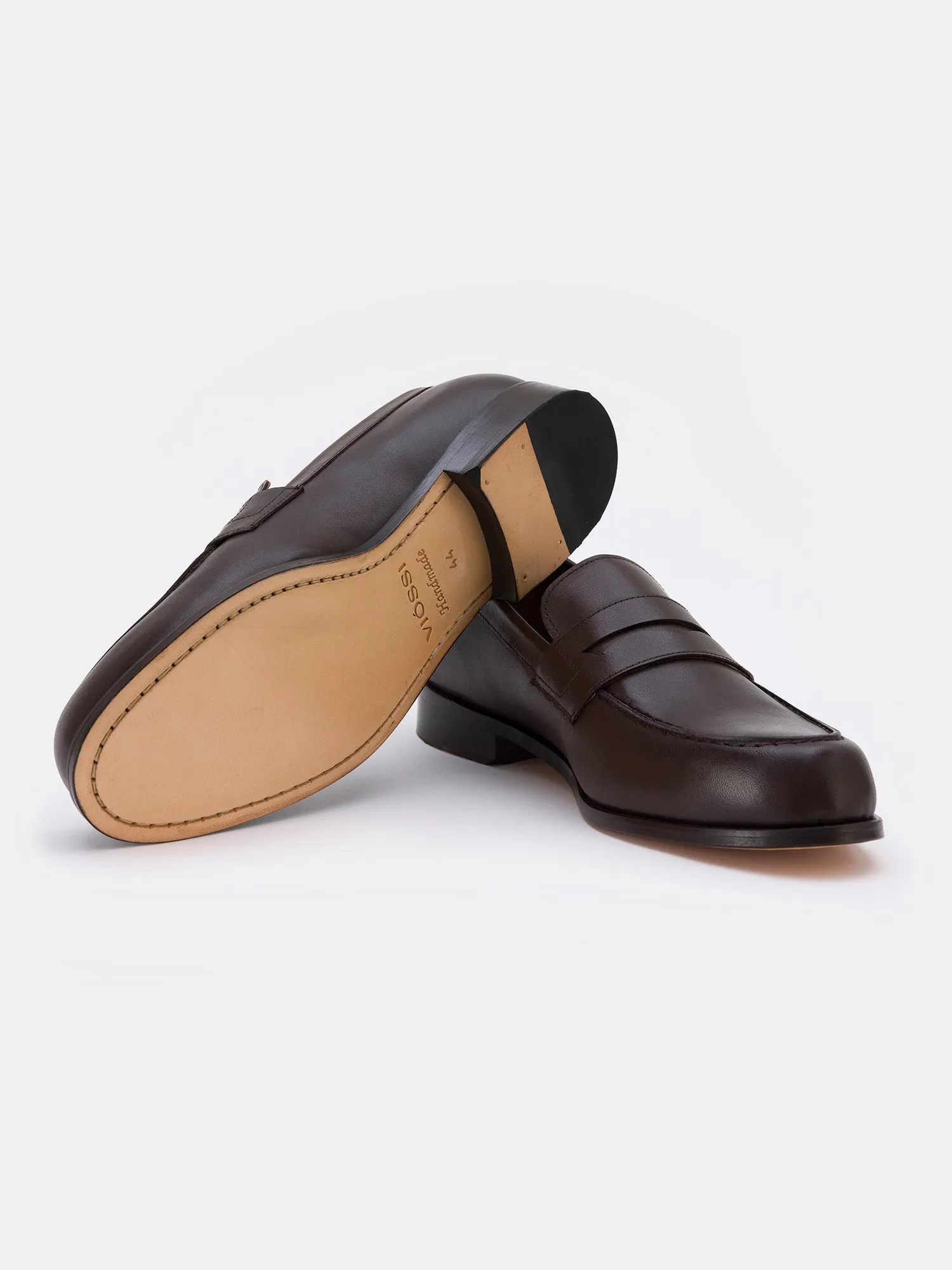 Brown Leather Penny Loafers