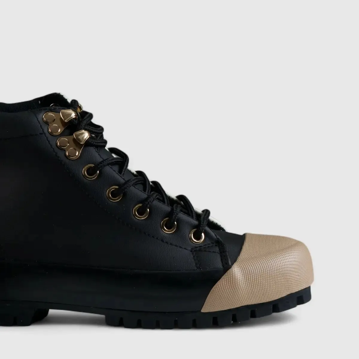 Caprio 2 Tone Statement Sneaker Boots Beige/Camel