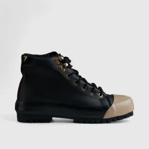 Caprio 2 Tone Statement Sneaker Boots Beige/Camel