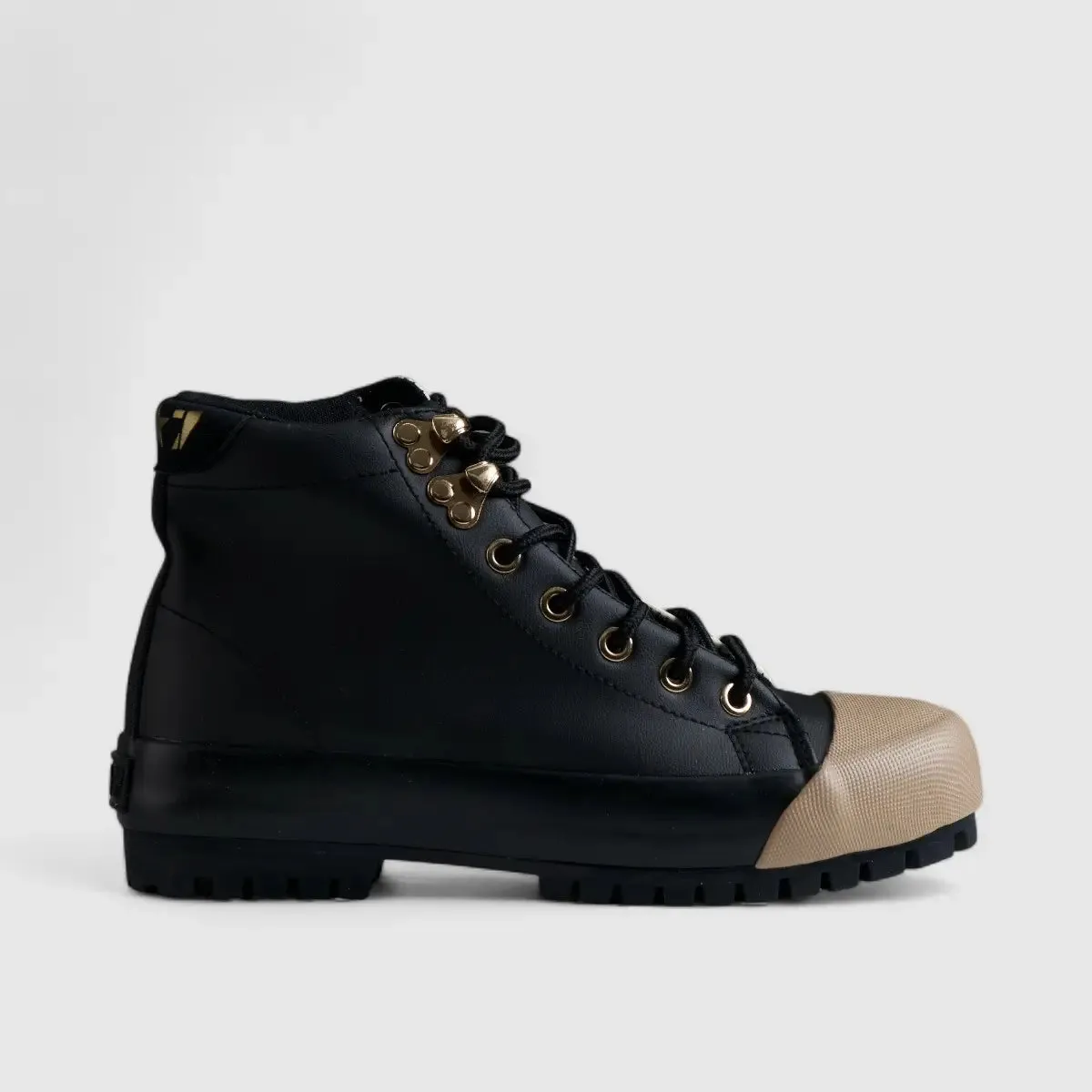 Caprio 2 Tone Statement Sneaker Boots Beige/Camel