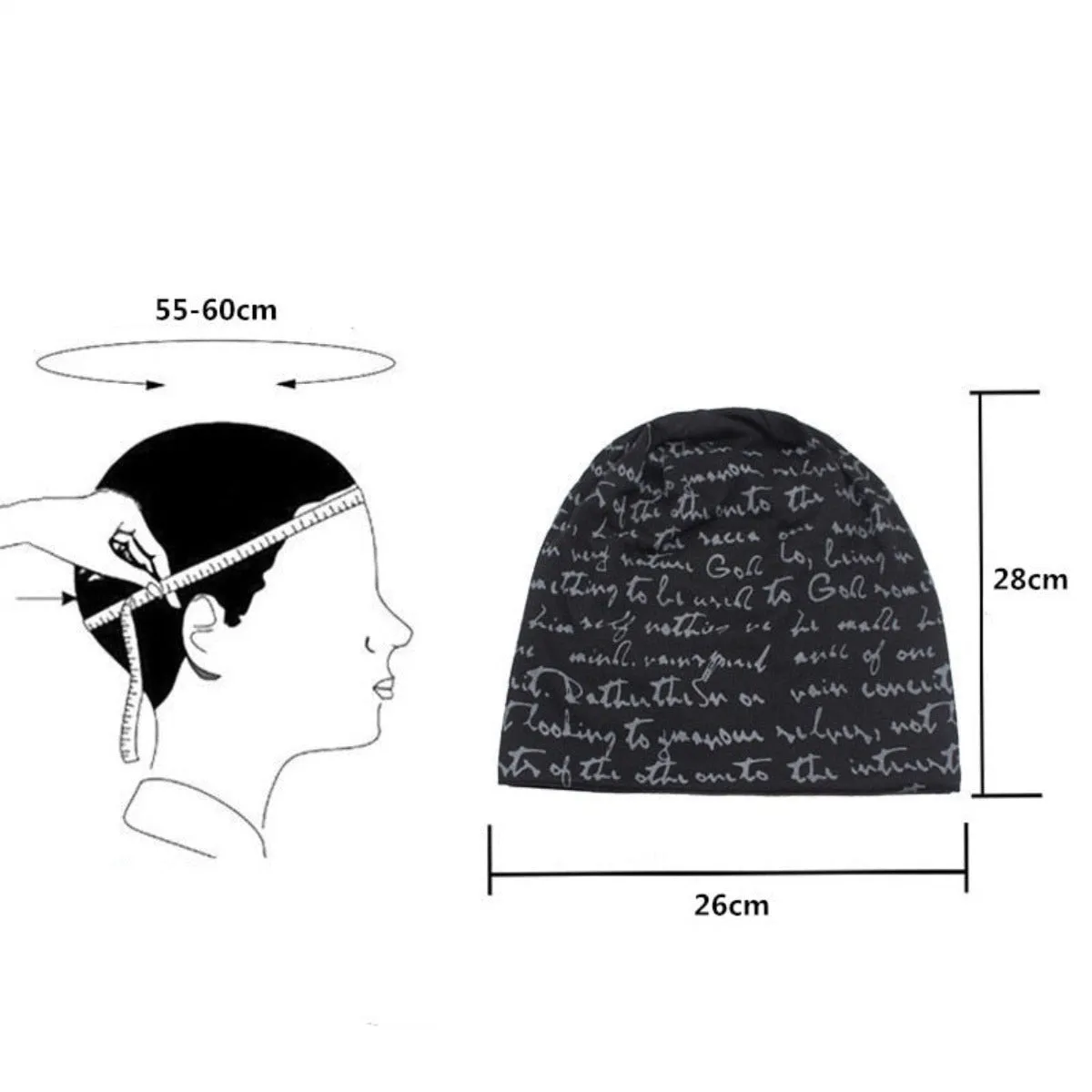 Fashionable Printed Beanie Hat