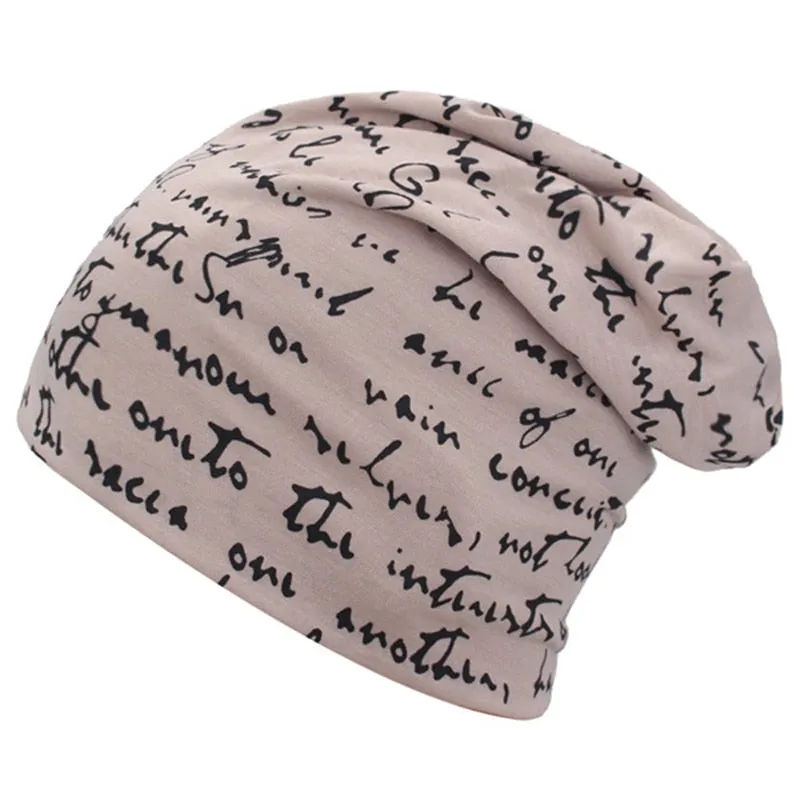 Fashionable Printed Beanie Hat