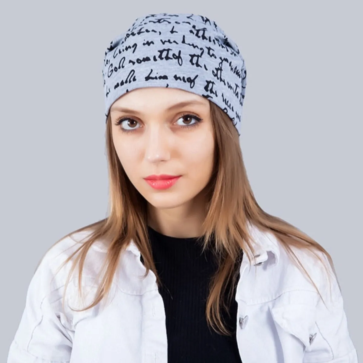 Fashionable Printed Beanie Hat