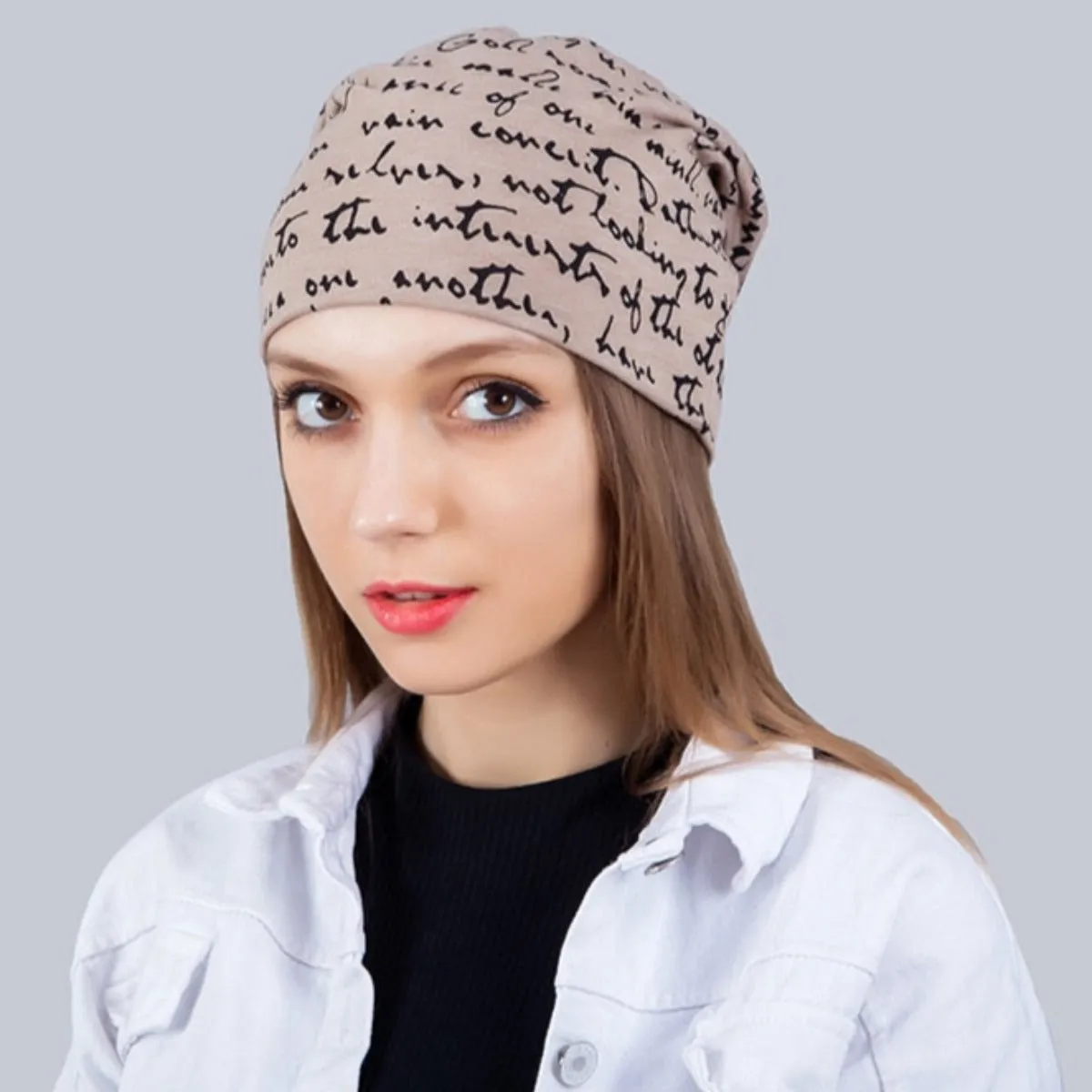 Fashionable Printed Beanie Hat