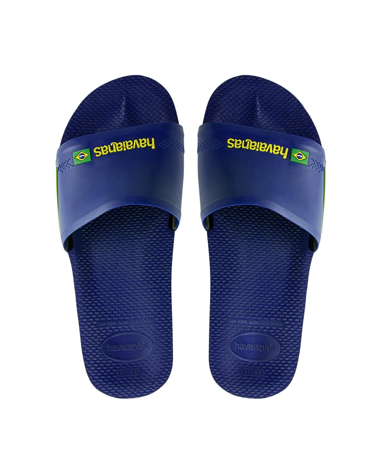 HAVAIANAS SLIDE BRASIL - NAVY BLUE