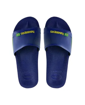 HAVAIANAS SLIDE BRASIL - NAVY BLUE