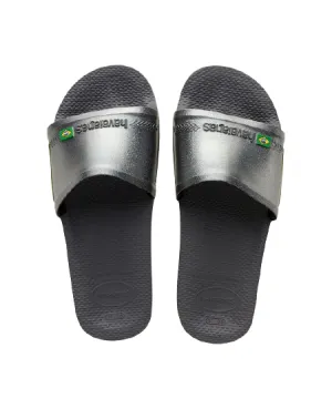 HAVAIANAS SLIDE BRASIL - NEW GRAPHITE