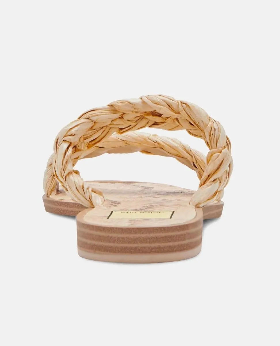 Indy Sandals Light Raffia Stella
