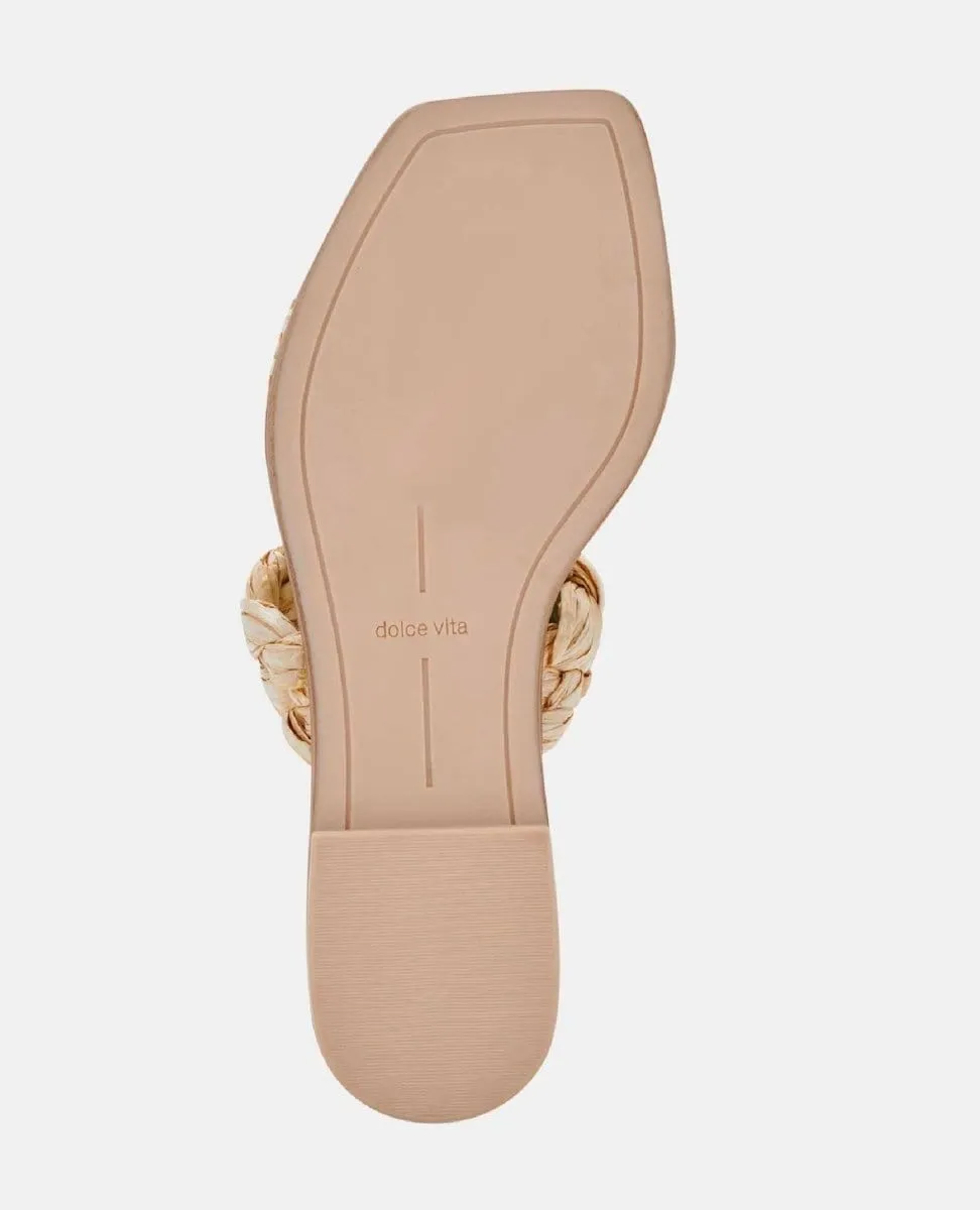 Indy Sandals Light Raffia Stella