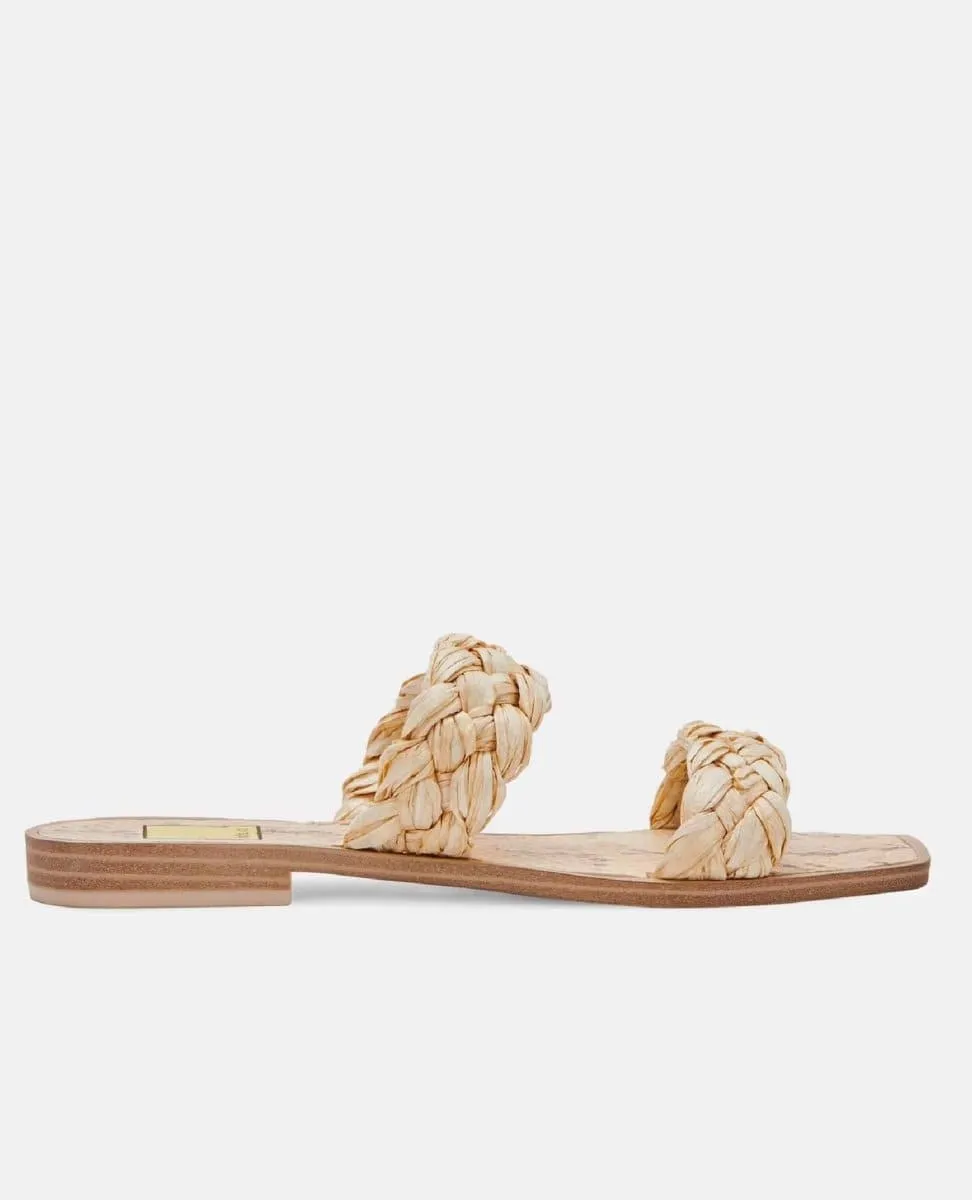 Indy Sandals Light Raffia Stella