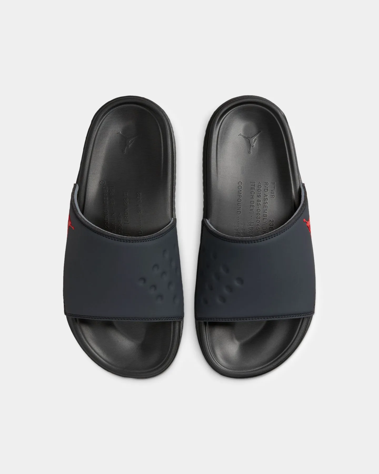 Jordan Play Slides Anthracite/University Red