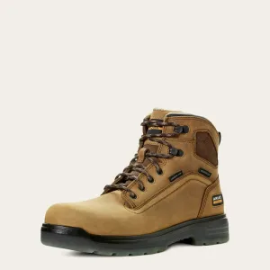 Men's Turbo 6 inch Waterproof Carbon Toe Work Boot - Aged Bark