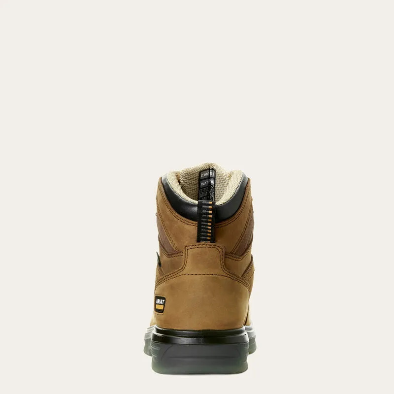 Men's Turbo 6 inch Waterproof Carbon Toe Work Boot - Aged Bark