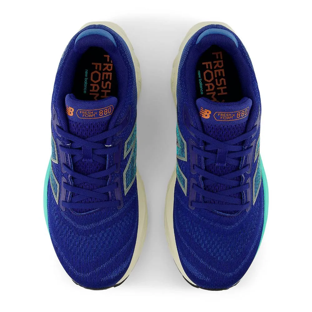 New Balance Fresh Foam X 880 v14 Wide (Mens) - Inkwell  with Cyber Jade and Dark Silver Metallic