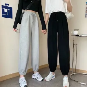 New Joggers Sports Hip Hop Running Pants Drawstring Women