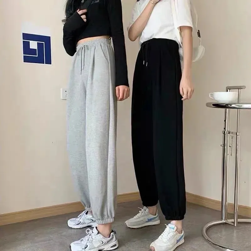 New Joggers Sports Hip Hop Running Pants Drawstring Women