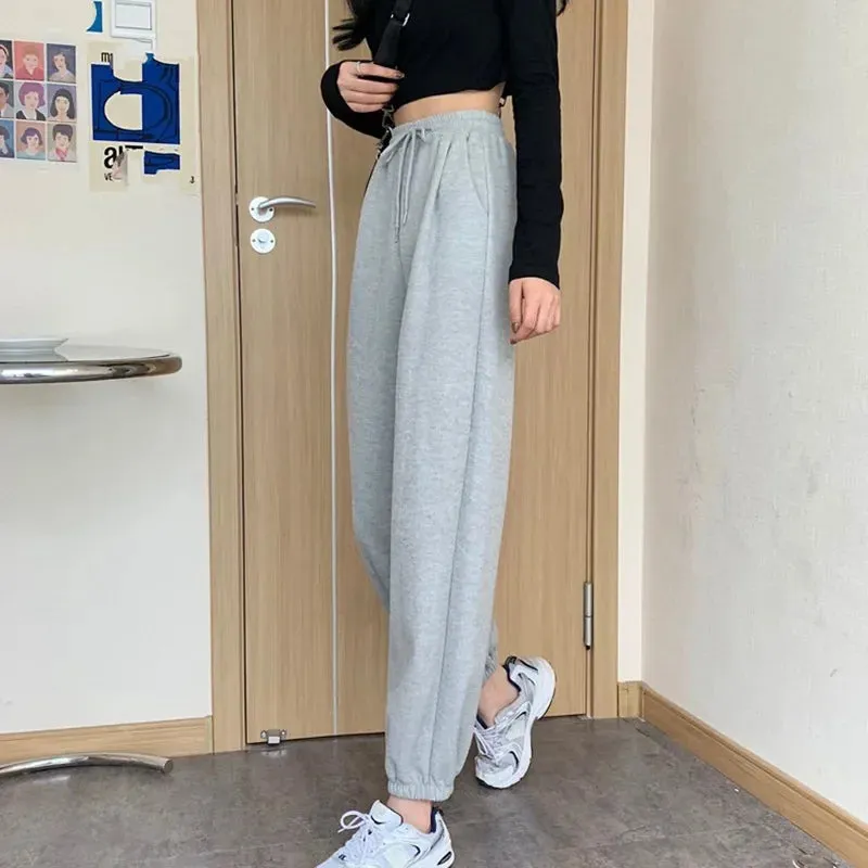 New Joggers Sports Hip Hop Running Pants Drawstring Women