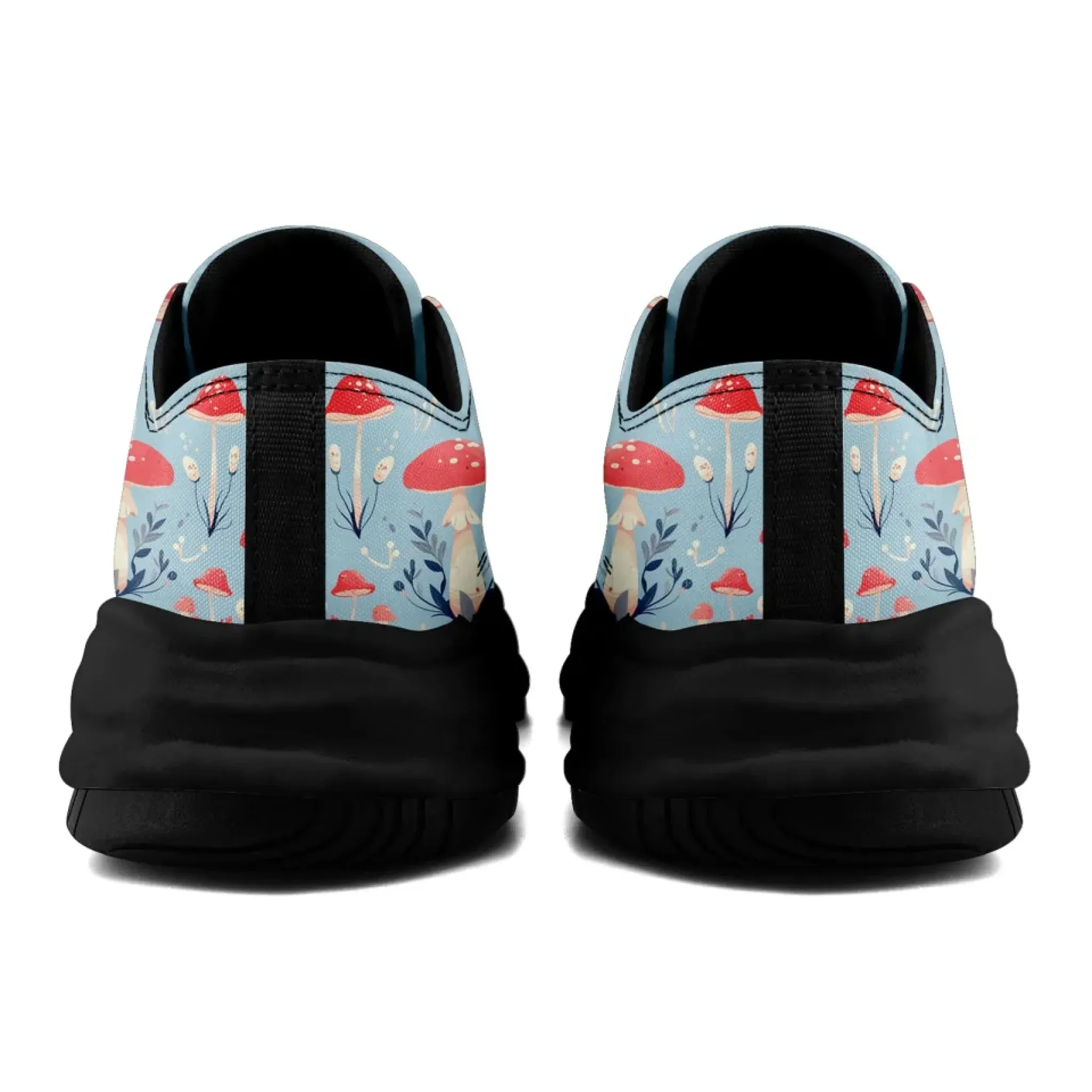 Personalized Enchanted Mushroom Sneakers ， Custom Fantasy Fungi Shoes, Unique Unisex Footwear