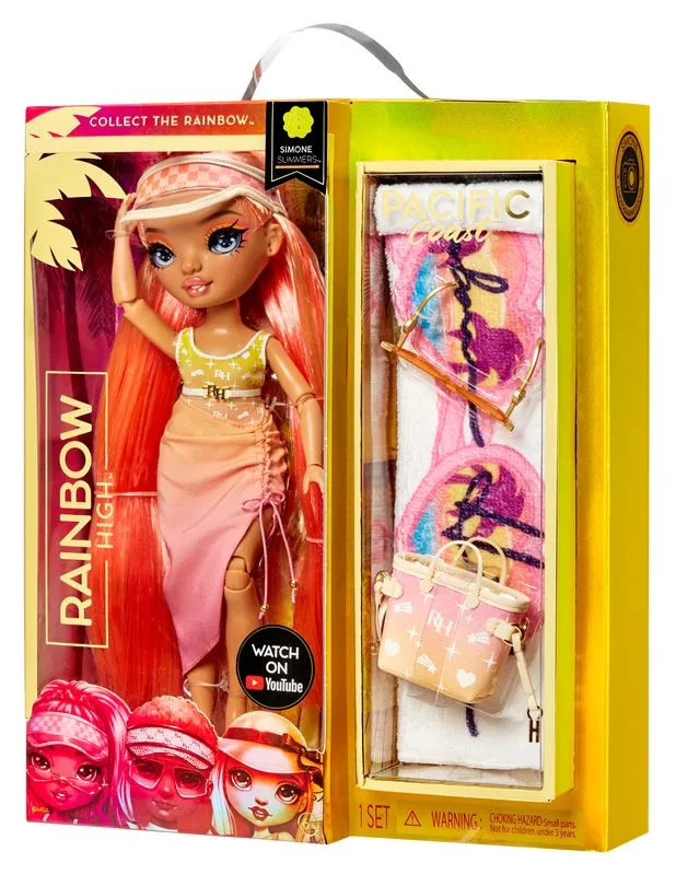 Rainbow High Pacific Coast Fashion Doll Simone Summers