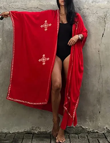White Mesh Floral Bathing Suit Cover Up