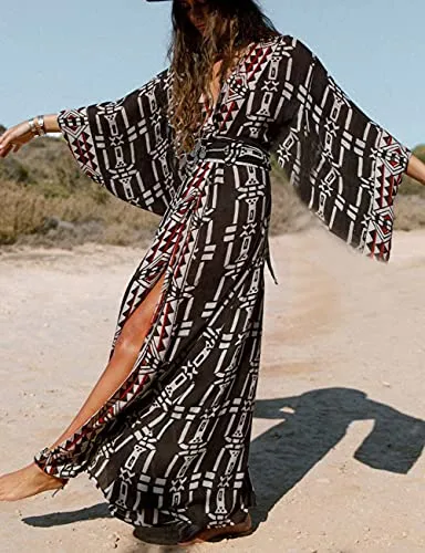 White Mesh Floral Bathing Suit Cover Up