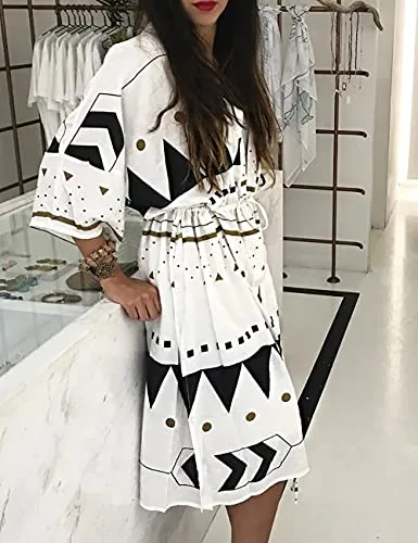 White Mesh Floral Bathing Suit Cover Up
