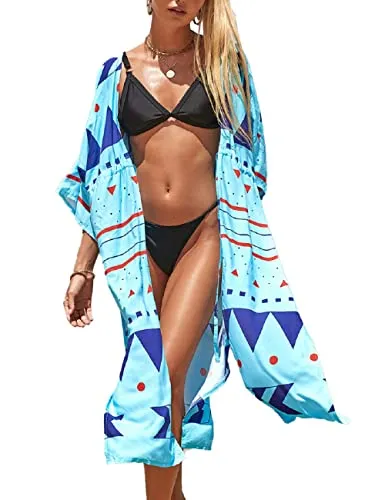 White Mesh Floral Bathing Suit Cover Up
