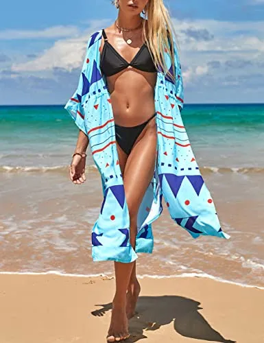 White Mesh Floral Bathing Suit Cover Up