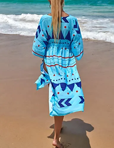White Mesh Floral Bathing Suit Cover Up