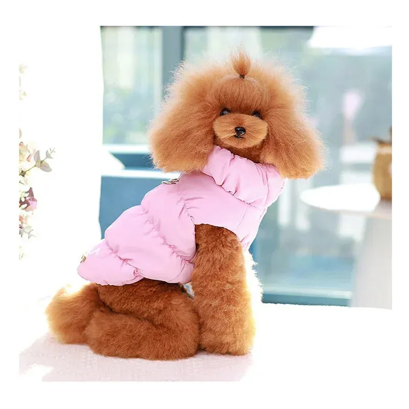 Winter Warm Dog Jacket - Keep Your Small and Medium Dogs and Cats Cozy in Cold Weather with a Waterproof and Windproof Dog Snow Jacket - Ideal Pet Puppy Clothes for the Chilly Season