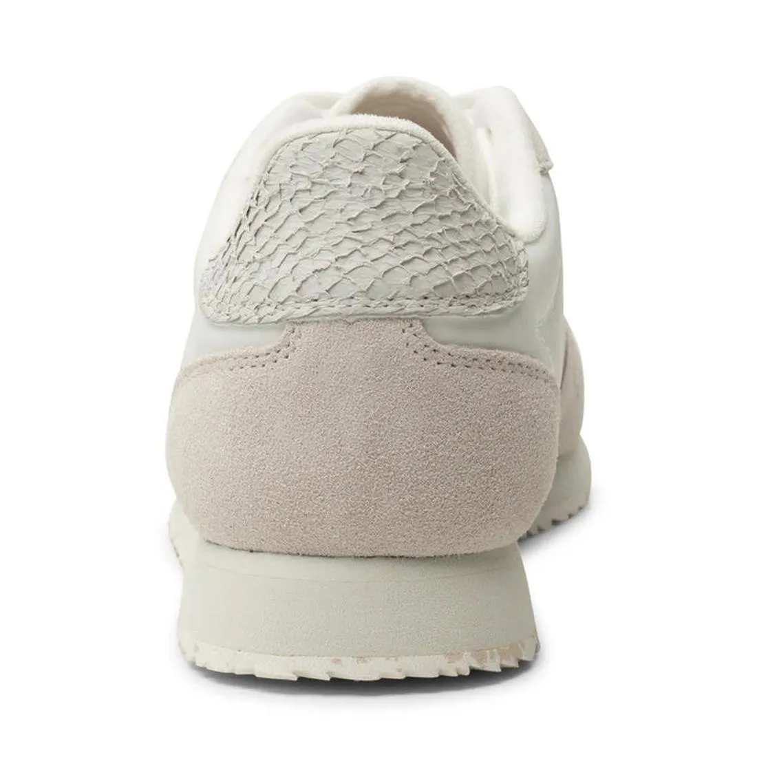 Woden Womens Sneaker Nora III Nylon/Leather Blanc de Blanc