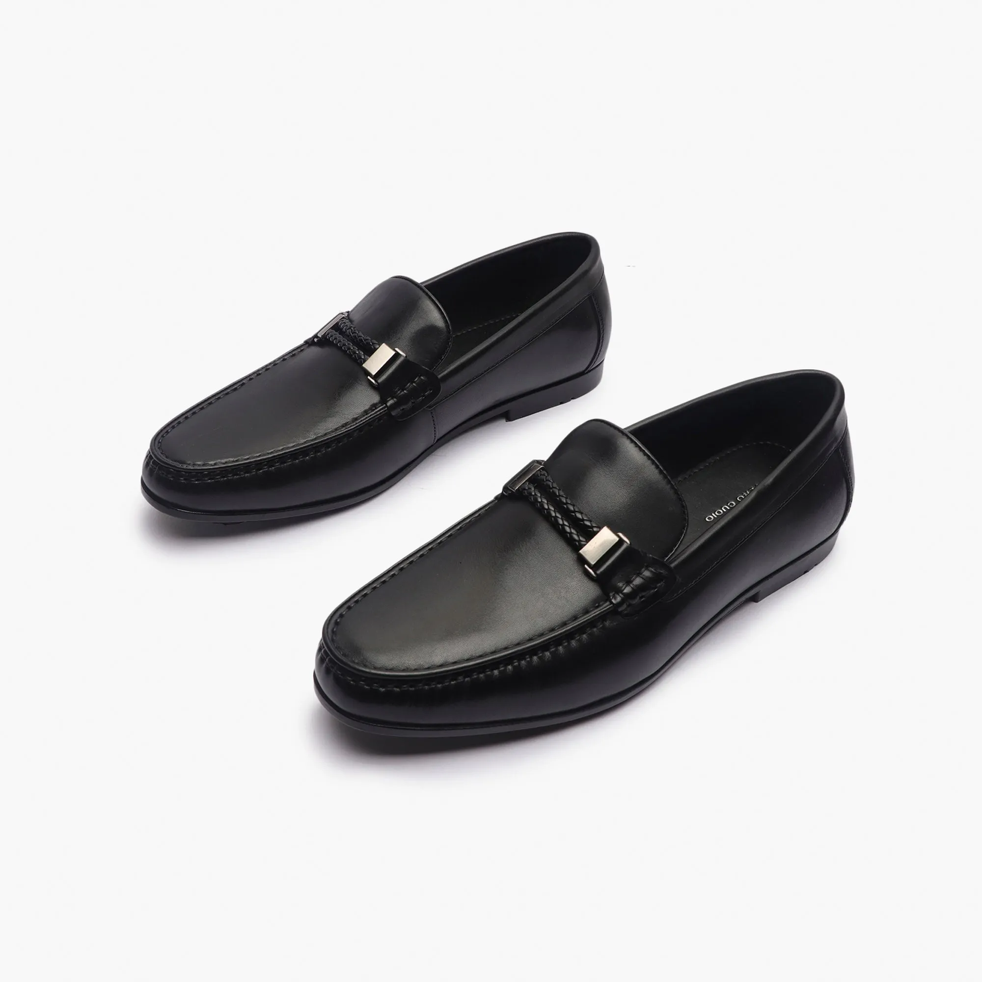 Woven Metal Bit Moccasins
